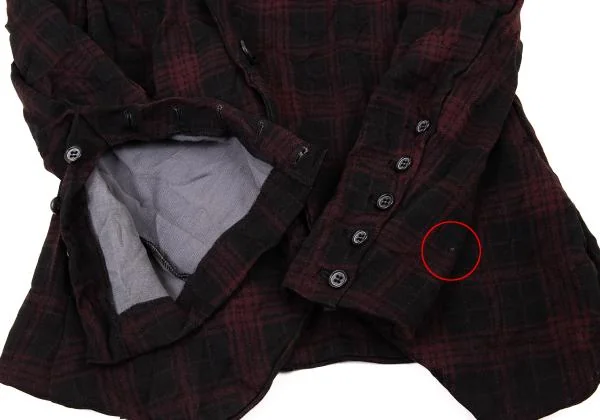 Y's Poly Wrinkle Check Jacket K-150118_009