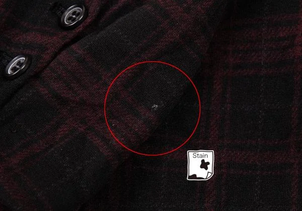 Y's Poly Wrinkle Check Jacket K-150118_010