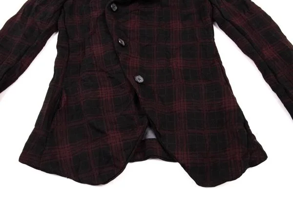 Y's Poly Wrinkle Check Jacket K-150118_011