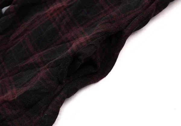 Y's Poly Wrinkle Check Jacket K-150118_012