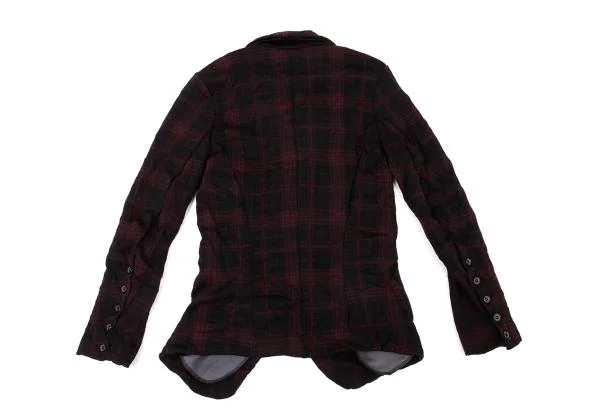 Y's Poly Wrinkle Check Jacket K-150118_014