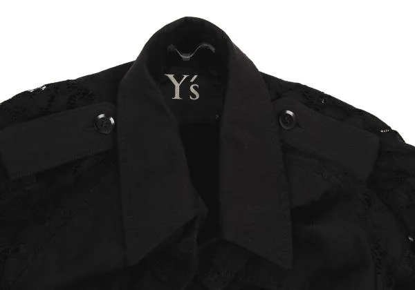 Y's Floral Lace Trench Coat K-150122_007
