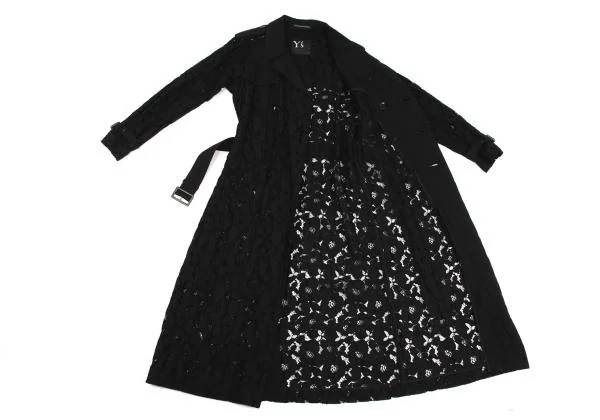 Y's Floral Lace Trench Coat K-150122_015