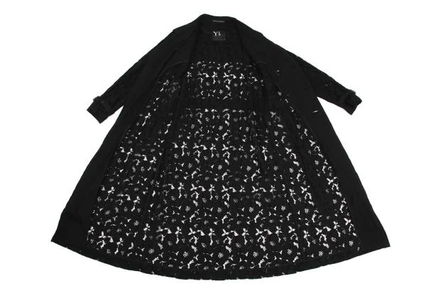Y's Floral Lace Trench Coat K-150122_016