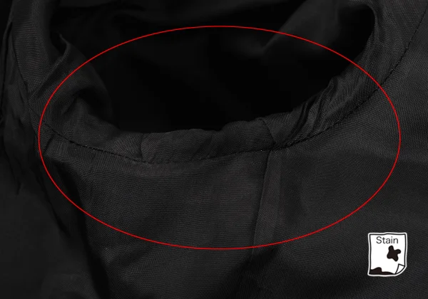 Y's Wool Draped Switching Collarless Coat K-150125_014