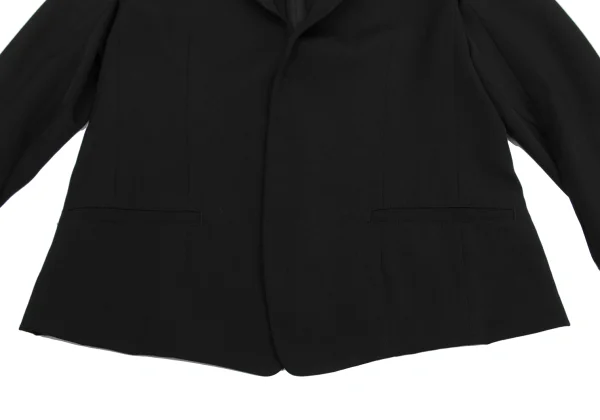 Y's Wool Gaba Ribbed Sleeve Jacket K-150128_006