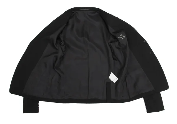Y's Wool Gaba Ribbed Sleeve Jacket K-150128_009