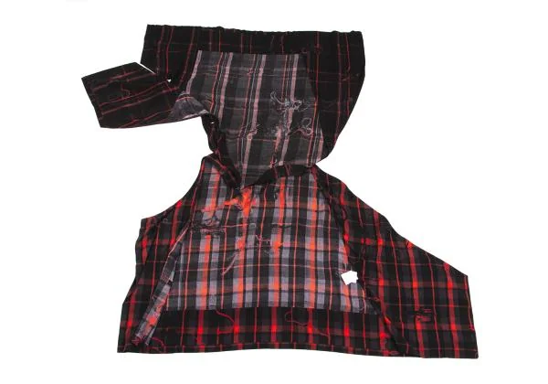Y's Check Printed Side Button Drape Sleeveless Dress K-150131_011