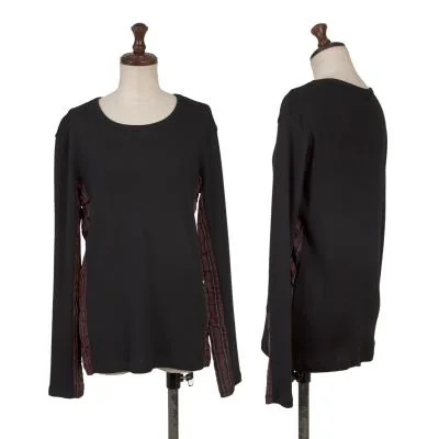 Y's Side Striped Switching Rib Knit