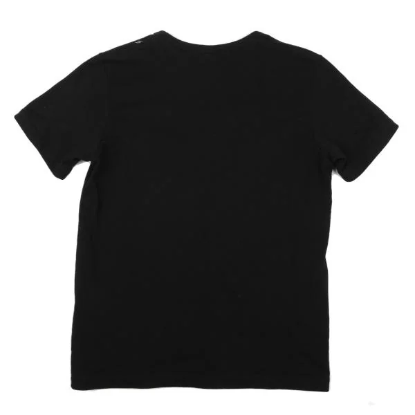 ワイズY's ドローイングプリントTシャツ 黒2 K-150142_009