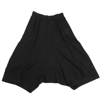 Y's Gathered Waist Wide Drooped Crotch Pants