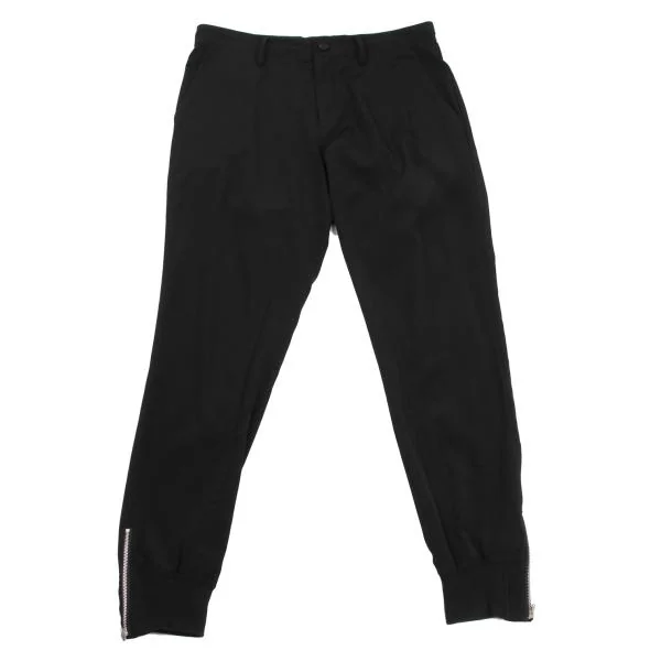 Y's Hem Zipper Rib Tapered Pants Black 3 K-150150_001