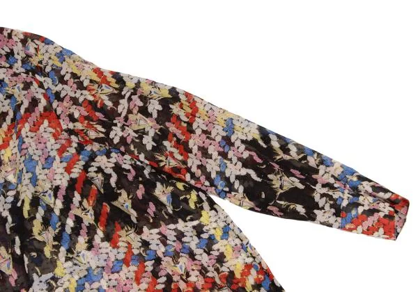 TSUMORI CHISATO Colorful Printed Sheer Shirt Dress K-150157_007