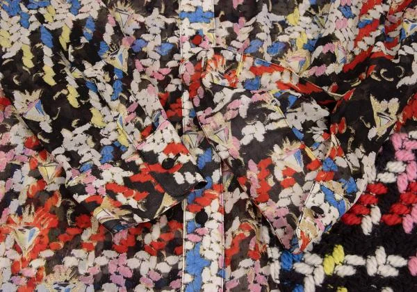 TSUMORI CHISATO Colorful Printed Sheer Shirt Dress K-150157_008