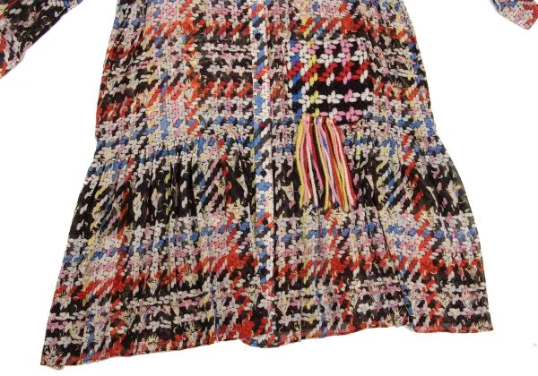 TSUMORI CHISATO Colorful Printed Sheer Shirt Dress K-150157_009