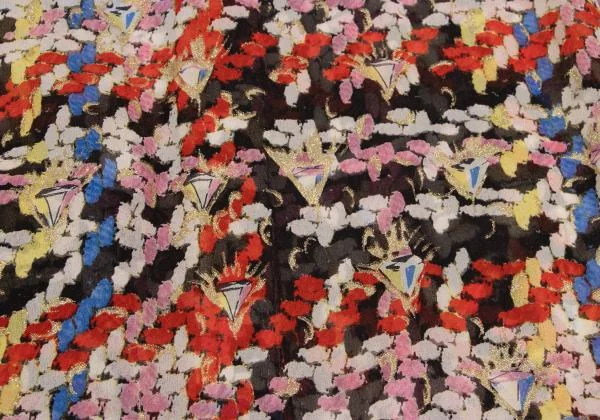 TSUMORI CHISATO Colorful Printed Sheer Shirt Dress K-150157_014
