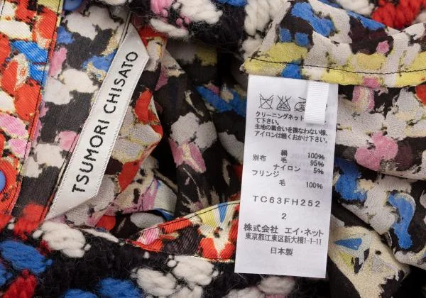 TSUMORI CHISATO Colorful Printed Sheer Shirt Dress K-150157_018