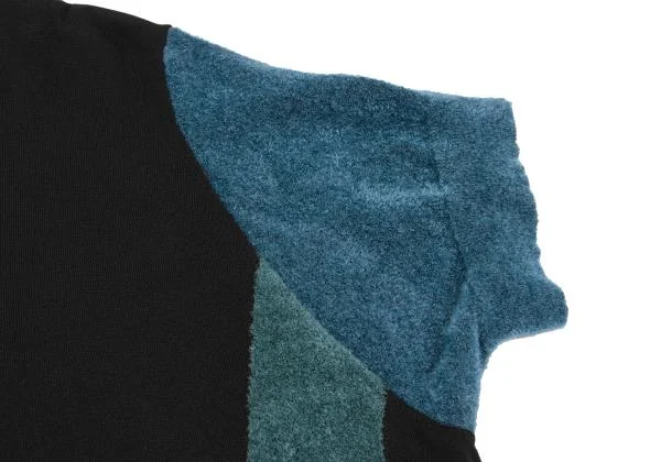 TSUMORI CHISATO Pile Switching Short Sleeve Knit Top K-150160_005