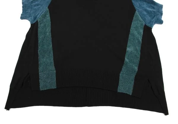 TSUMORI CHISATO Pile Switching Short Sleeve Knit Top K-150160_006