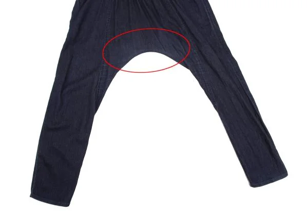 TSUMORI CHISATO Dyed Denim Like Dropped Crotch Pants K-150164_006