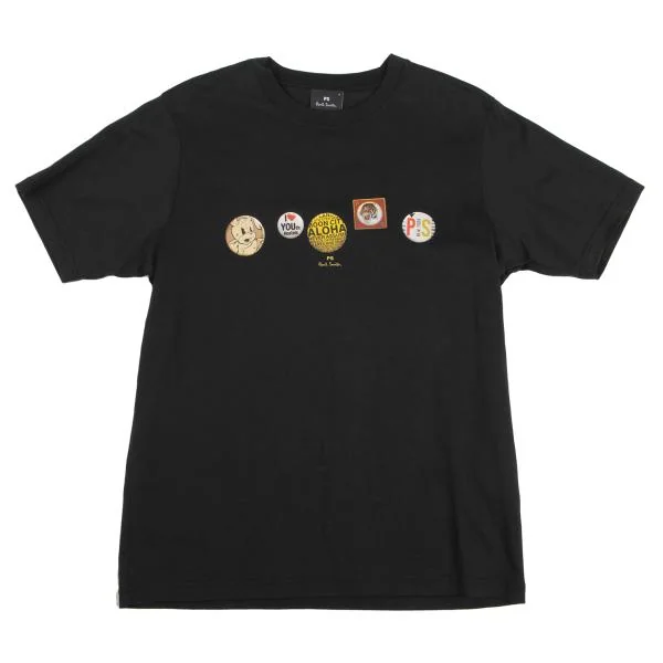 ポールスミスPaul Smith PS ステッカープリントTシャツ 黒L | DC