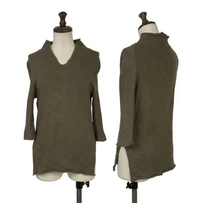 Y's Linen Stretch Short Sleeve Knit Tops