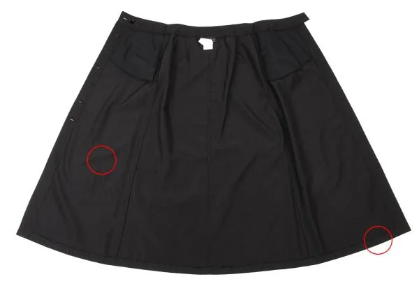 agnes b. LOLITA Wool Blend Front Button Long Skirt K-150185_009