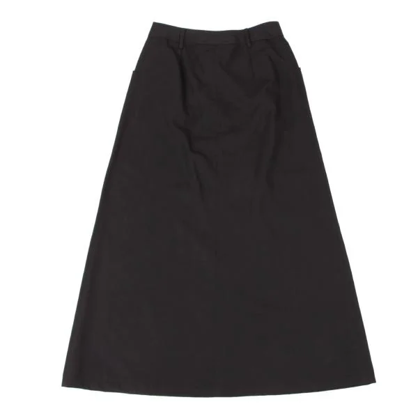 agnes b. LOLITA Wool Blend Front Button Long Skirt K-150185_012