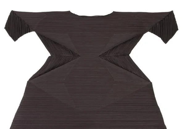 PLEATS PLEASE CHILI PEPPERS DRESS Waist Shape Pleated Dress K-150187_003