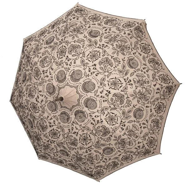 ヴィヴィアンウエストウッドVivienne Westwood フラワー刺繍日傘 モカ