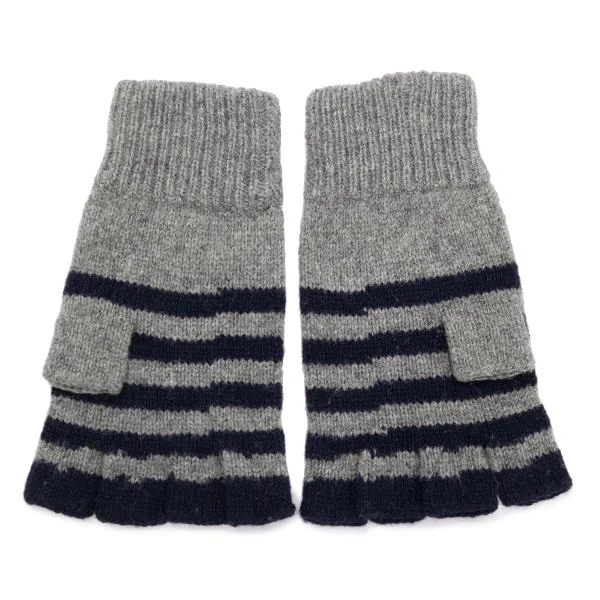 Vivienne Westwood Stripe Open Finger Knit Gloves K-150200_002