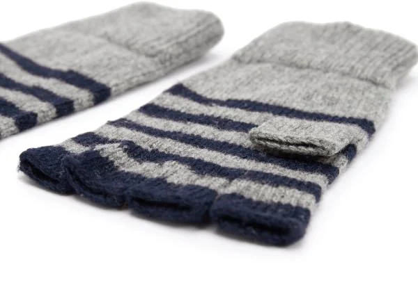 Vivienne Westwood Stripe Open Finger Knit Gloves K-150200_004
