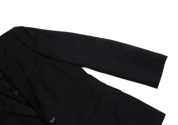 COMME des GARCONS HOMME PLUS Vest Layered Striped Jacket K-150215_005