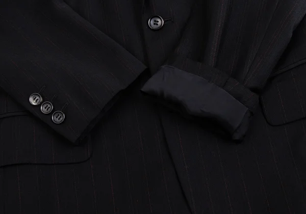 COMME des GARCONS HOMME PLUS Vest Layered Striped Jacket K-150215_006