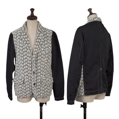 tricot COMME des GARCONS Lace Design Switching  Poly Jacket
