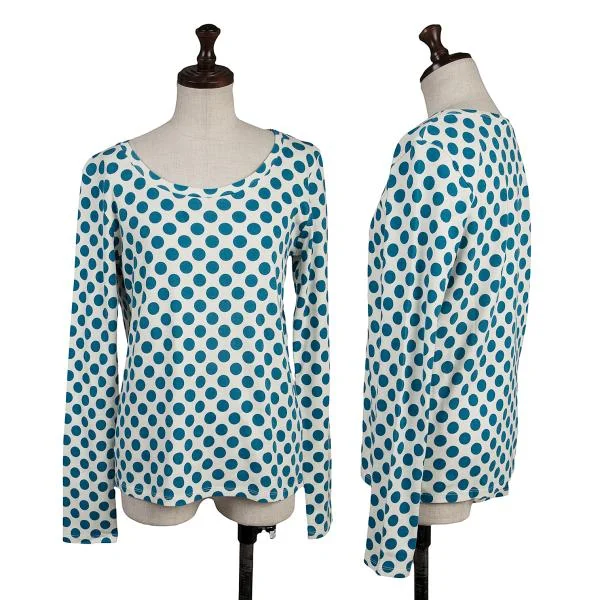sunao kuwahara Dot Print T shirt White,Blue M K-150239_001