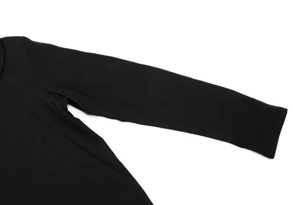 sunao kuwahara Cotton Neck Tape Patch Long Sleeve T-shirt K-150245_006