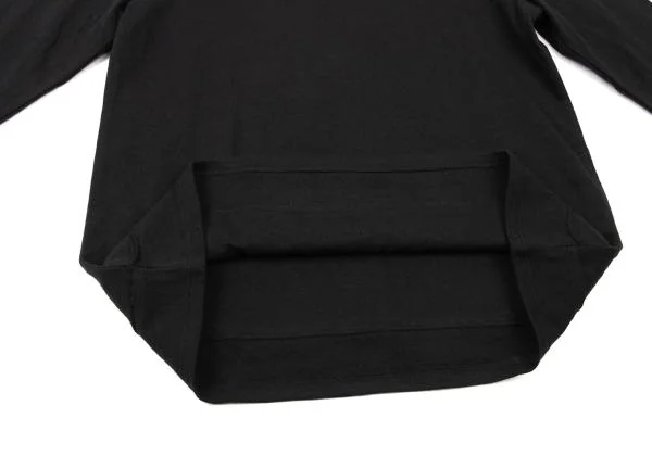 sunao kuwahara Cotton Neck Tape Patch Long Sleeve T-shirt K-150245_010