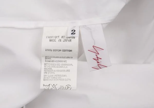 Yohji Yamamoto NOIR Cotton Design Collar Blouse K-150292_018