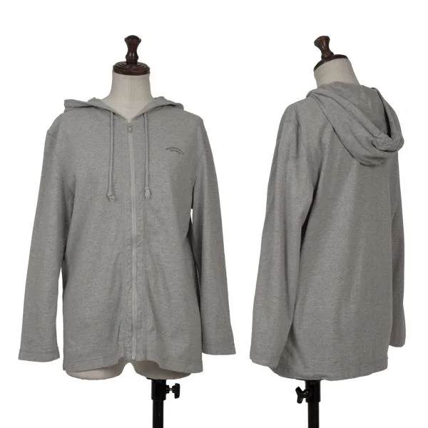 Mademoiselle NON NON Zip Up Hoodie Shirt Grey 40 K-150296_001