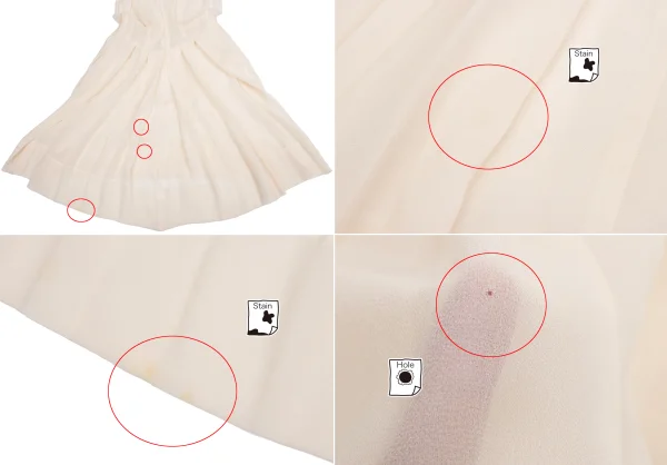 COMME des GARCONS Frill Decoration Sheeting Layered Dress K-150316_016