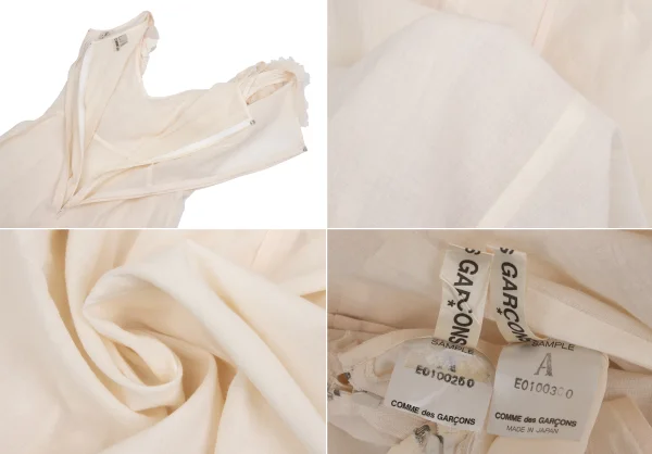 COMME des GARCONS Frill Decoration Sheeting Layered Dress K-150316_019