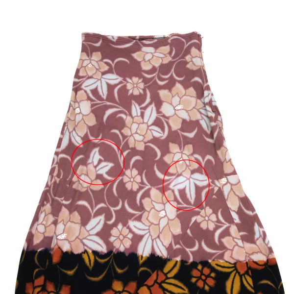COMME des GARCONS Bleach Floral Printed Skirt K-150322_003