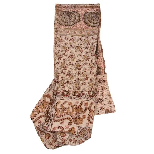 Yohji Yamamoto FEMME Native Pattern Printed Waist Tie Skirt K-150336_002