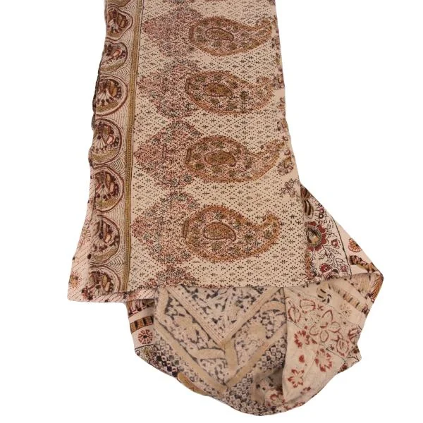 Yohji Yamamoto FEMME Native Pattern Printed Waist Tie Skirt K-150336_015
