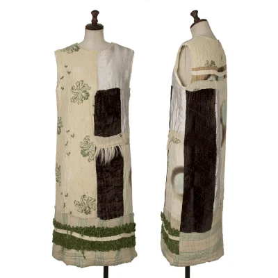 MARNI Embroidery Patchwork Sleeveless Dress