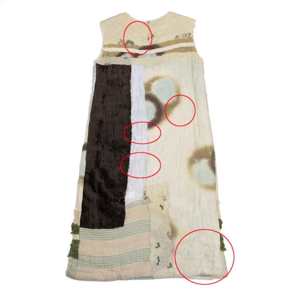MARNI Embroidery Patchwork Sleeveless Dress K-150338_011
