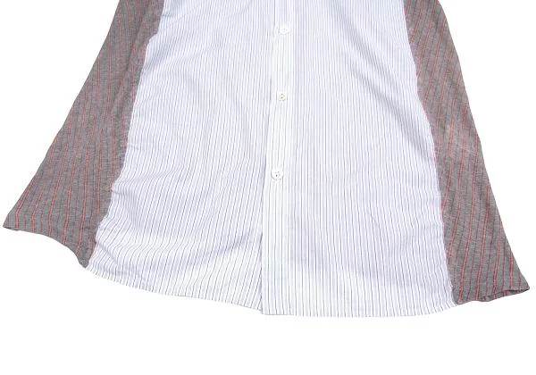 Y's Stripe Shirt Switching Knit Blouse K-150352_009