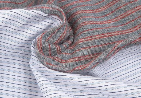 Y's Stripe Shirt Switching Knit Blouse K-150352_016