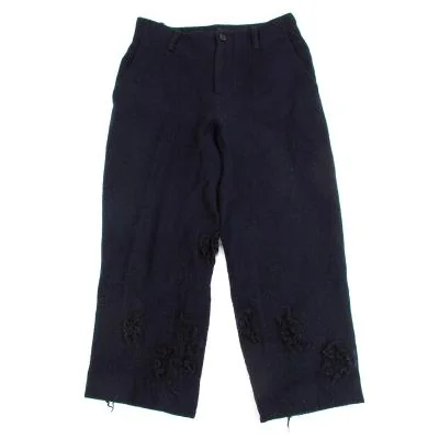 Y's Hem Dameged Wool Pants